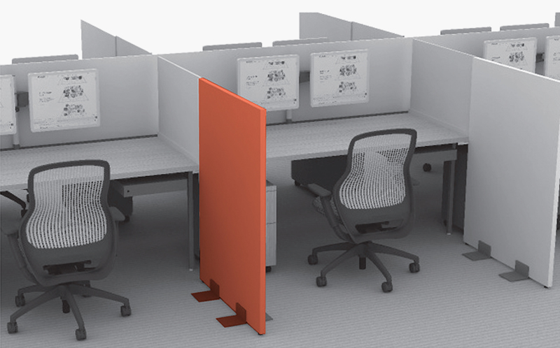 Add perpendicular freestanding gallery panels