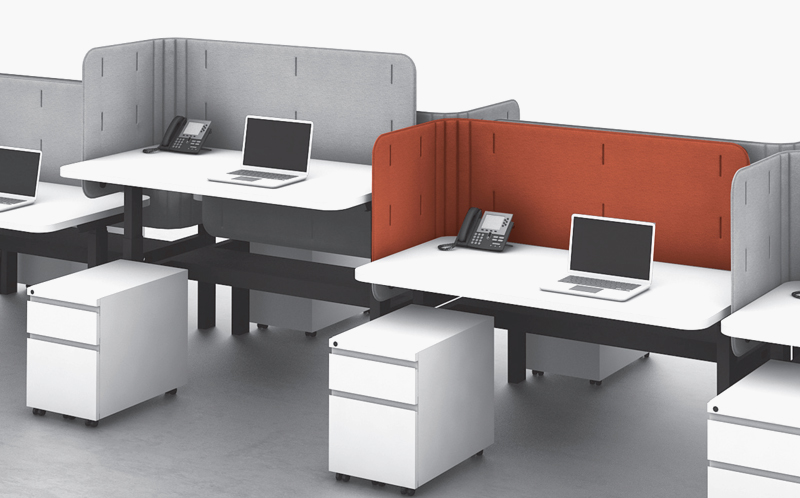 Curved corner k.™ screens on k.™ bench
