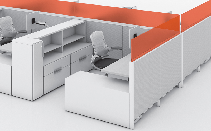 Dividends Horizon panels with frameless glass add-ups