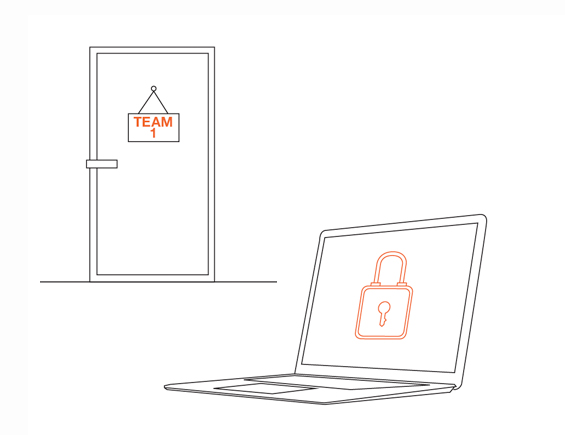 Allocate spaces and tools to discourage shared usage
