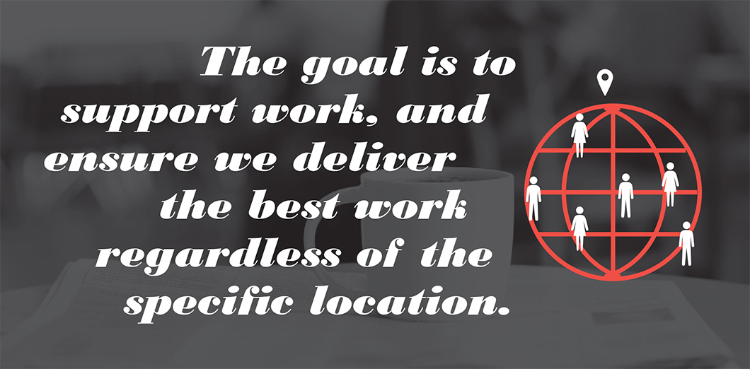 The goal is to suport work, and ensure we deliver the best work regardless of the specific location. | the workplace net.work | Workplace Research | Resources | Knoll