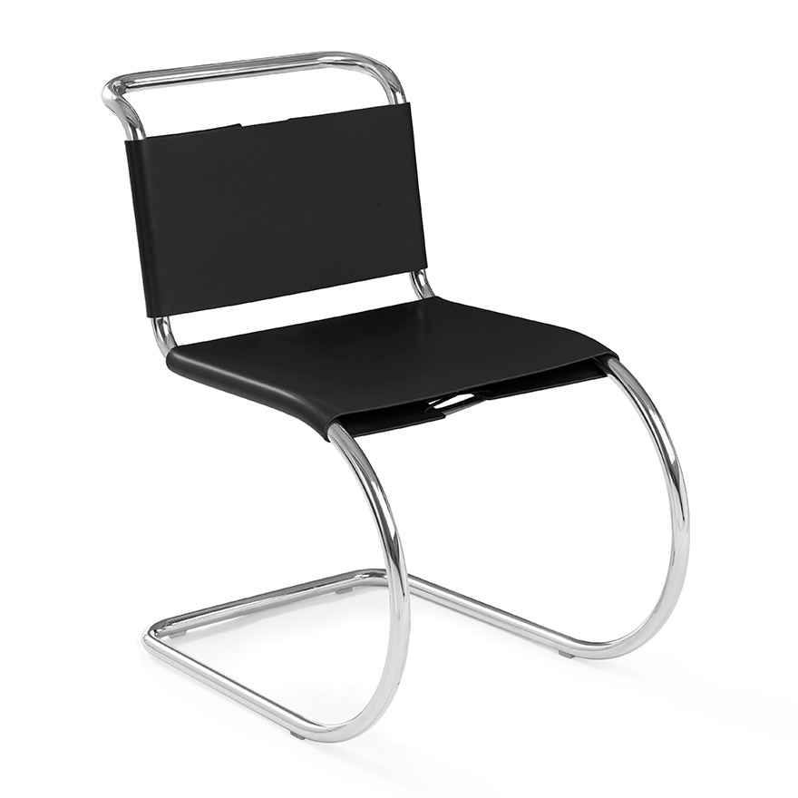 Mr Chair Armless With Leather Sling Seat Knoll