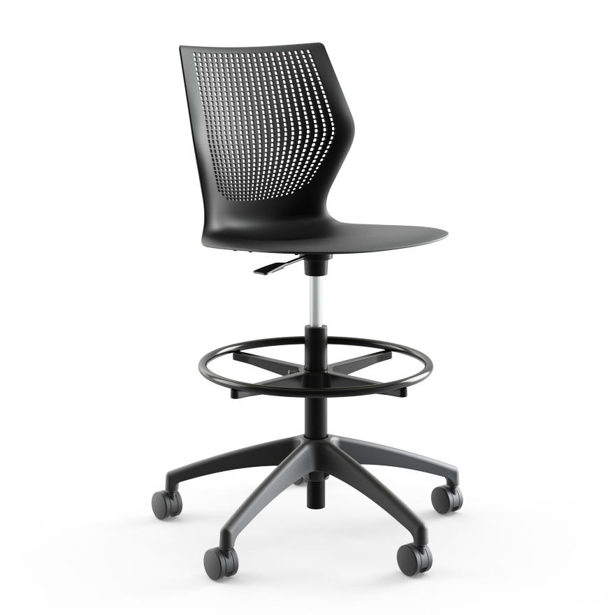 MultiGeneration by Knoll High Task Chair Armless Knoll