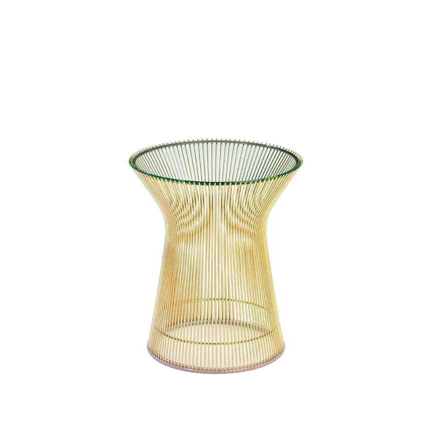 Furniture By Warren Platner Knoll Platner Side Table In Gold