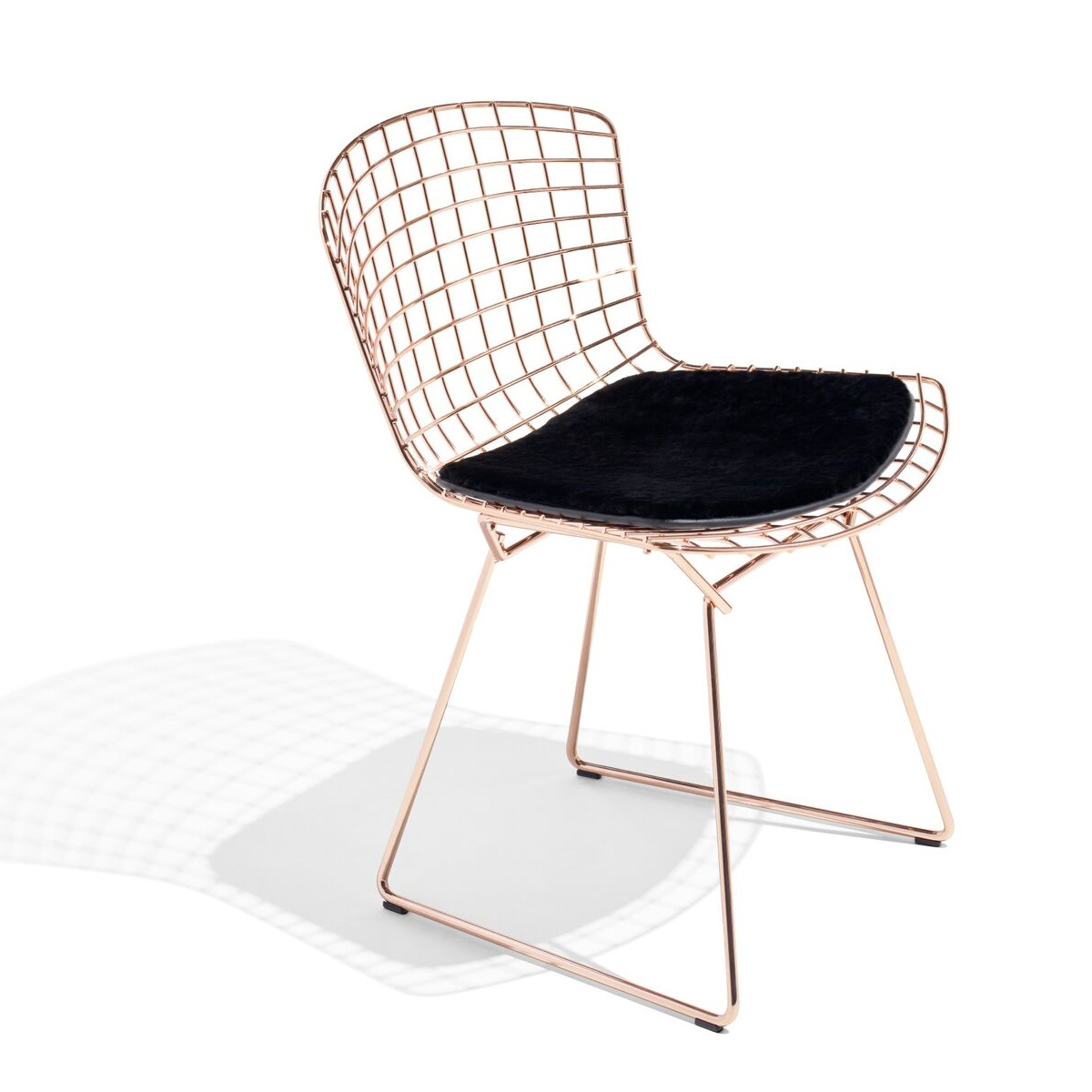 Bertoia Side Chair In Rose Gold Knoll Bertoia Side Chair In Rose Gold