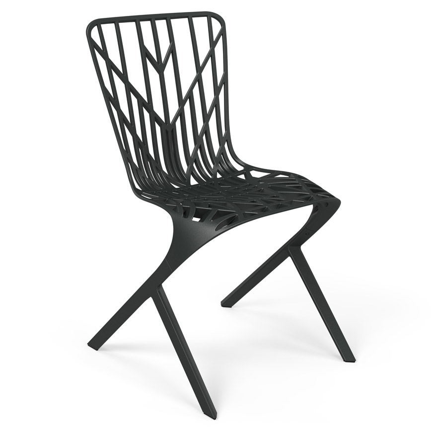 Washington Skeleton Aluminum Side Chair By David Adjaye Knoll