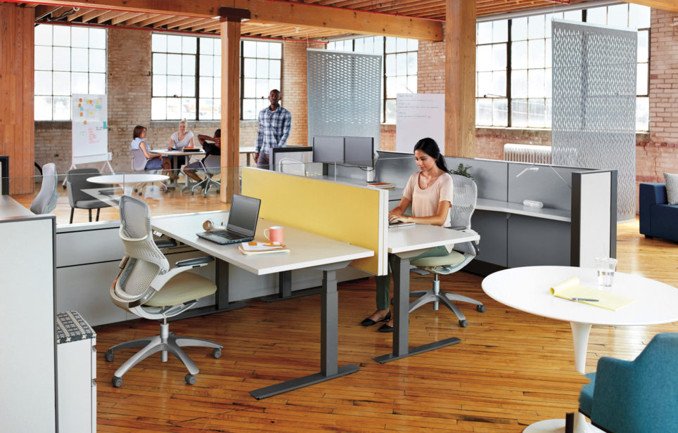 Antenna Workspaces Desk Screen Inspiration Knoll